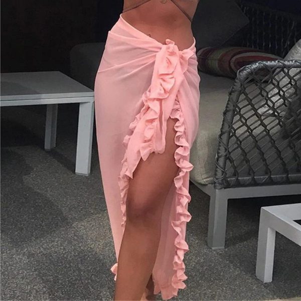 Beach-Skirt-Wrap-Sarong-Pink