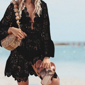 Black Lace Cover Up