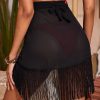 Fringe Bikini Bottom Skirt (Back)
