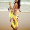 Yellow Bohemian Beach Dress Summer Cover Up